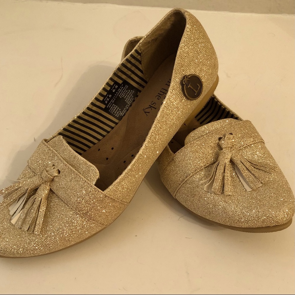 Glitter loafers! Loly in the sky 6.5